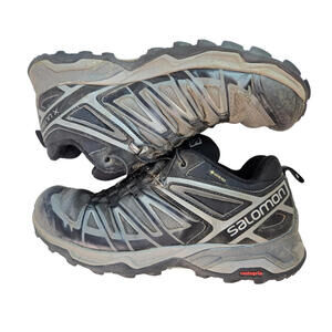 Salomon X Ultra GTX Gortex Hiking Trail Mid Gray Black Boots Shoes Mens 8